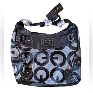NWT Candie Black and Gray Handbag
